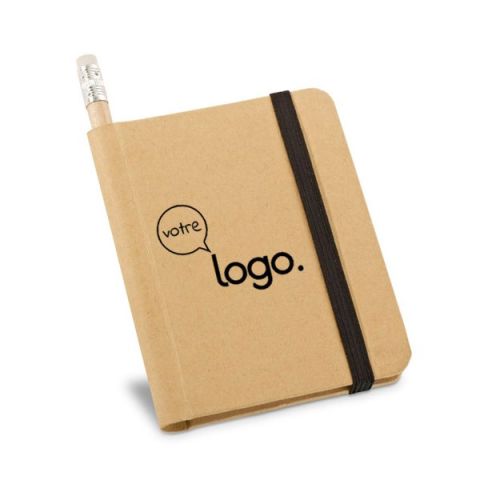 Bloc-notes publicitaire avec crayon de papier