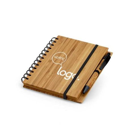 Bloc-notes publicitaire en bambou