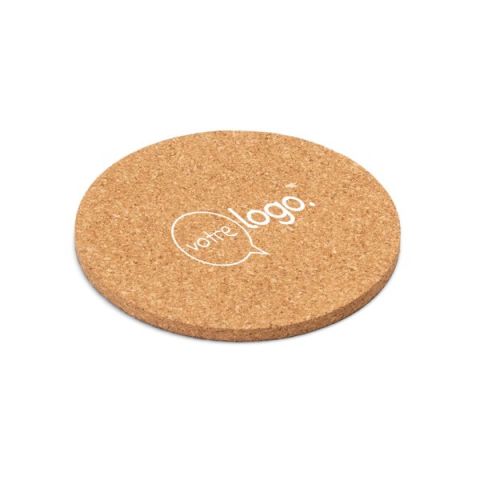 Dessous de verre rond en liège personnalisé