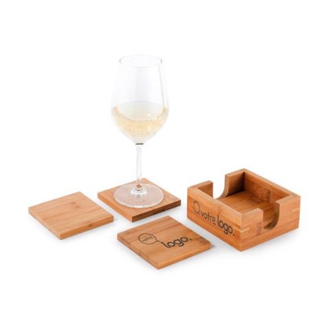 Set publicitaire de 4 dessous de verres