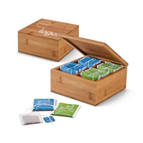 Boîte thé publicitaire 4 compartiments