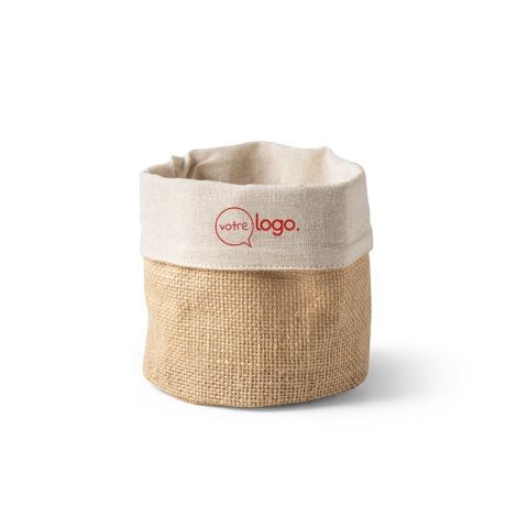 Pochon publicitaire en coton et Juta - DUCASSE.