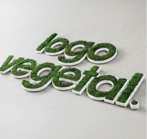 Enseigne végétale personnalisée