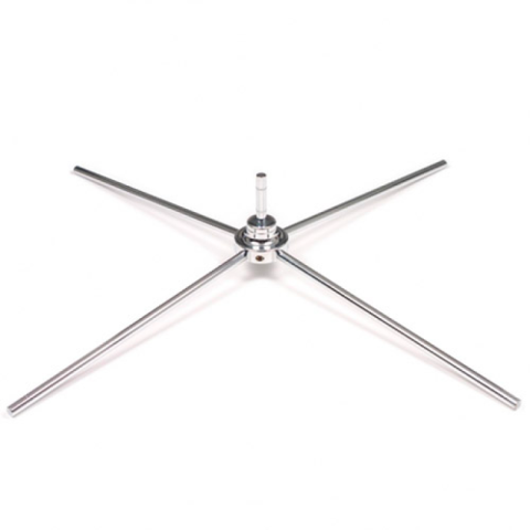 Base croix en acier pour oriflamme