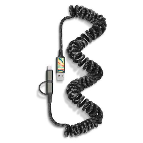 Câble personnalisé extensible charge rapide 60W connecteurs multiples