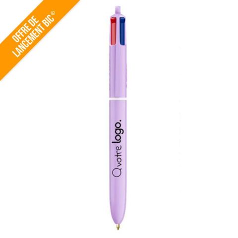 Stylo 4 couleurs BIC® personnalisable  -  Pastel