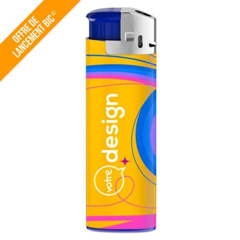 Briquet électronique BIC® J38 en acier personnalisable