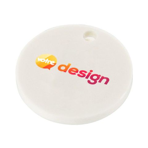 Jeton avec trou publicitaire bio format 1 euro