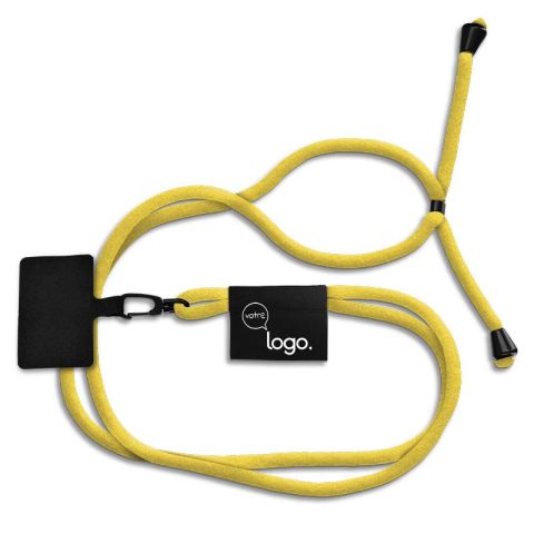 LAYARD CORDON TOUR DE COU PUBLICITAIRE PORTE TELEPHONE A LONGUEUR AJUSTABLE