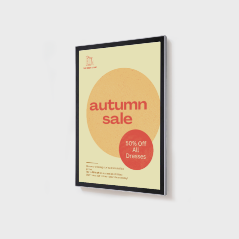 Cadre d'affiche magnétique LED