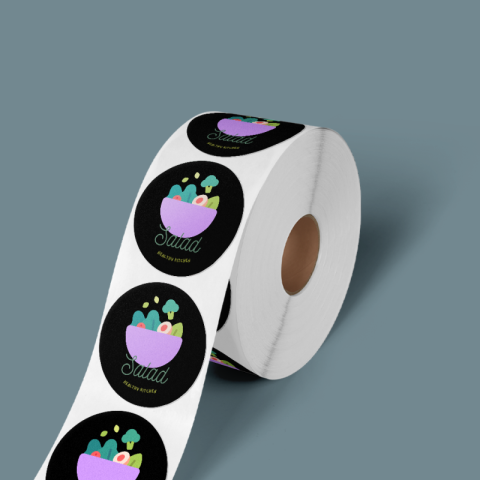 Étiquette alimentaire en rouleau personnalisée