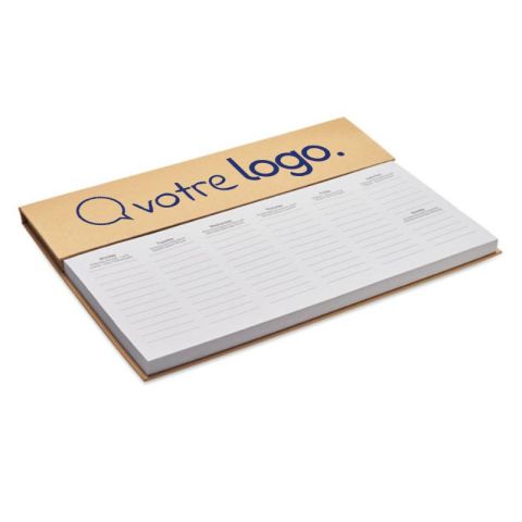 Agenda hebdomadaire de bureau personnalisé -MEMWEEK