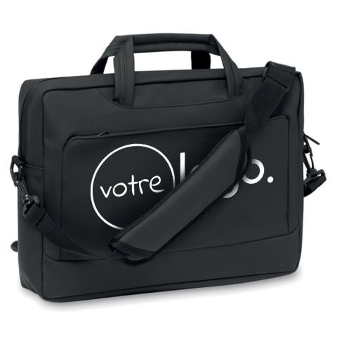 Sacoche pour ordinateur portable 15" publicitaire en RPET  -LONDON