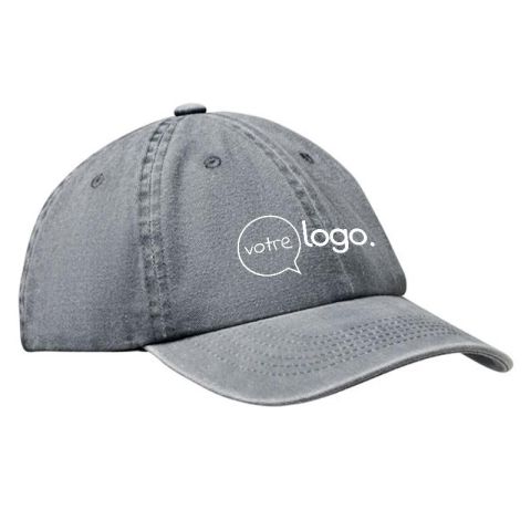 Casquette baseball en coton à 6 pans personnalisable 265 gr/m²  -BEAU