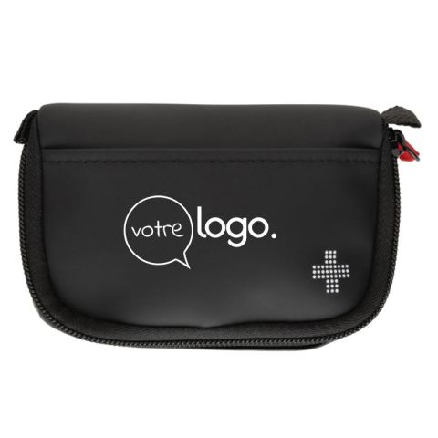 Trousse de premiers secours personnalisée en nubuck-PU déperlant avec contenu conforme