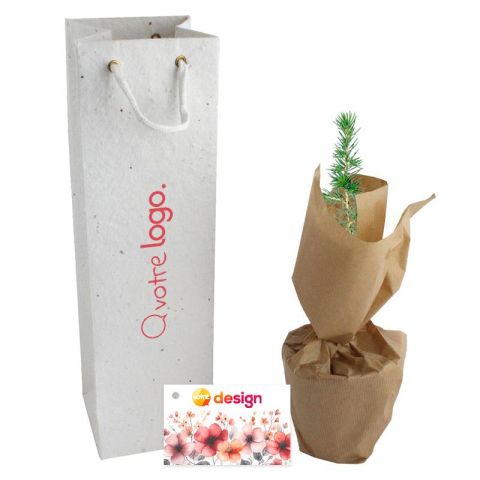 Plant arbre en sac à semer personnalisé - Prestige