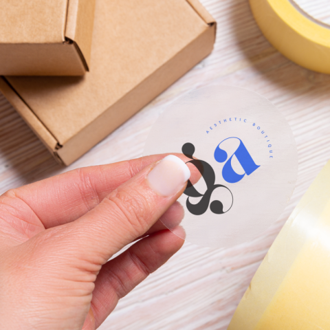 Stickers transparents personnalisés