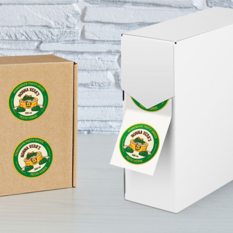 Autocollants personnalisés en film blanc résistants et imperméables