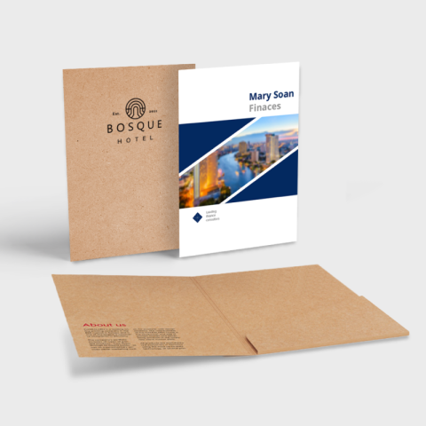 Chemises à rabat à volet collé personnalisé