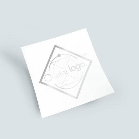 Tatouage publicitaire métallisé 10x10cm