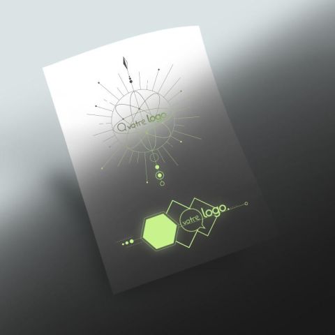 Tatouage publicitaire luminescent 4x6cm