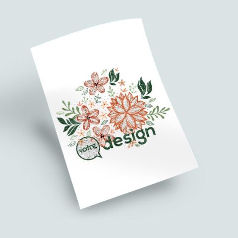 Tatouage personnalisé pailleté 4x6cm