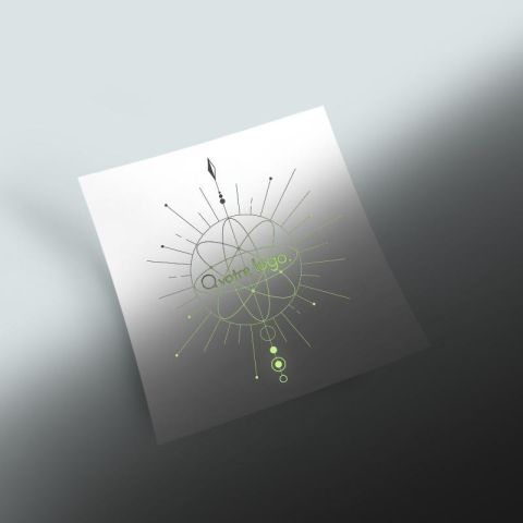 Tatouage publicitaire luminescent 6x6cm