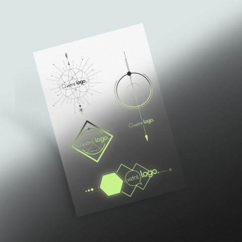Tatouage publicitaire luminescent 8x12cm