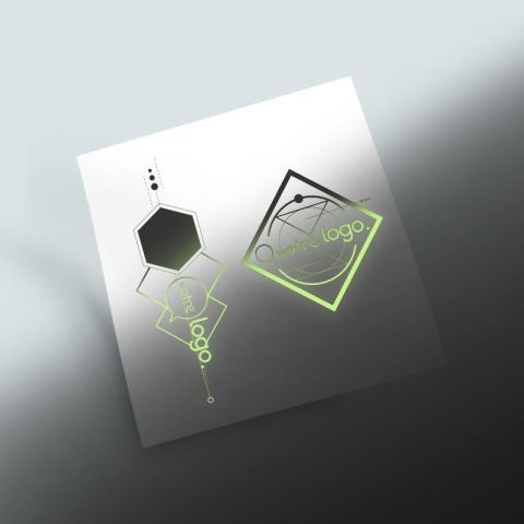 Tatouage publicitaire luminescent 8x8cm