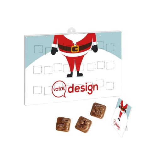 Petit calendrier de l'avent publicitaire format A5