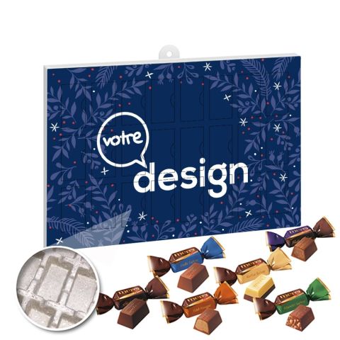 Calendrier de l'avent publicitaire écologique cadeau - chocolat merci Petits