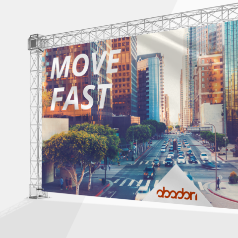 Toile de fond extérieure personnalisée infroissable résistante et imperméable