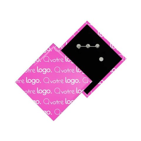 Badge losange personnalisé - 52x52mm