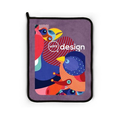 SERVIETTE MICROFIBRE personnalisée 40 X 30 cm