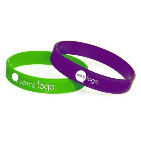 Bracelet en silicone personnalisé avec marquage en creux - 200mm