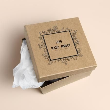 Boîte à couvercle personnalisable – pour emballage cadeau