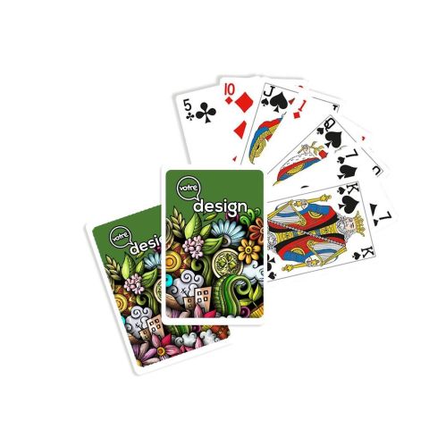 Jeu de bridge 55 cartes personnalisé - 300g