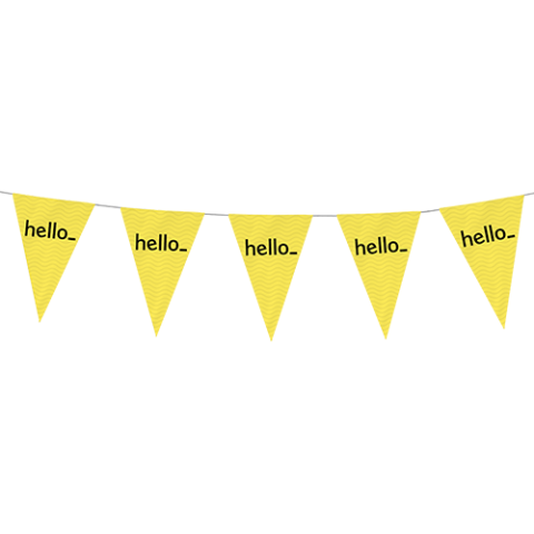 Guirlande de fanions personnalisés