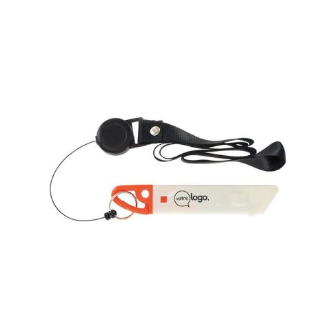 Cutter tour de cou sécurisé à lame auto-rétractable personnalisé