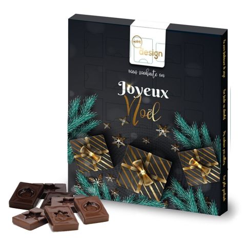 Calendrier de l'avent publicitaire Basic 125g ®Le Petit Carré
