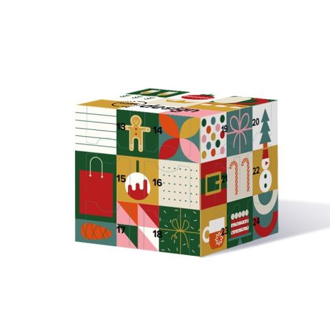 Calendrier de l’Avent cubique pré personnalisé