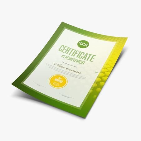 Certificat personnalisé