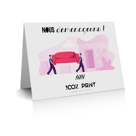 Carte de déménagement personnalisée