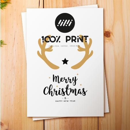 Carte de Noël publicitaire