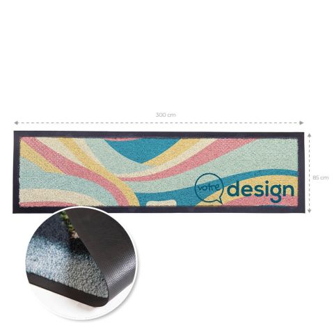 Tapis d'accueil publicitaire Colorstar 85x300cm