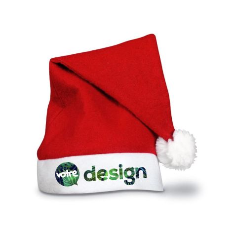 Chapeau de noël publicitaire BONO