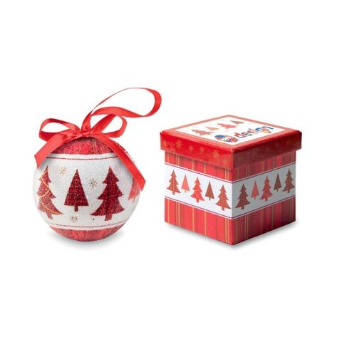 Boule de Noël et boîte personnalisé SNOWY