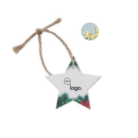 Décoration publicitaire en papier semences STARSEED