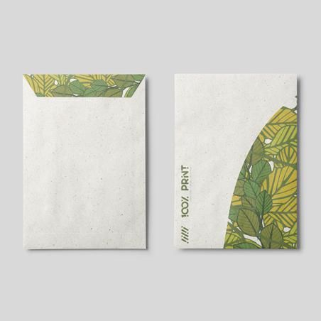 Enveloppe personnalisée en papier recyclé