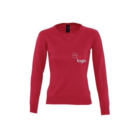 Pull col V femme personnalisé GALAXY